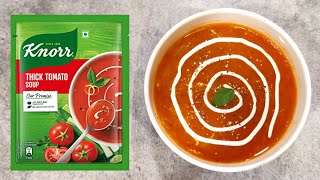 Knorr Thick Tomato Soup Recipe in Hindi नॉर थिक टोमैटो सूप  suhanakirasoi  knorrthicktomatosoup [upl. by Arita]