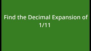 Convert Fraction to Decimal  Find the decimal expansion of 111 class 9th math Rational numbers [upl. by Attolrahc]