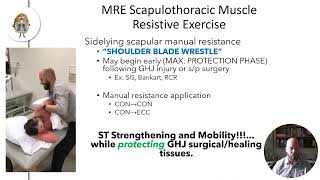 Scapular ProtractionRetraction Manual Resistive Exercise MRE [upl. by Ursula]