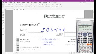 058042MJ23  CAMBRIDGE IGCSE EXTENDED MATHEMATICS MAYJUNE 2023 Paper 42 [upl. by Caryn612]