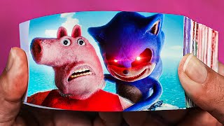 Sonicexe vs Peppa Pig Flipbook [upl. by Barstow]