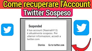 Come recuperare laccount Twitter sospeso 2022 Come annullare la sospensione dellaccount Twitter [upl. by Netsoj222]