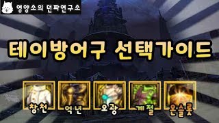 던파연구소 테이방어구 선택가이드 완벽분석 ※어떤걸 갈까 고민중이면 클릭  ※ [upl. by Eilsew]