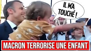 MACRON HUMILIÉ par un ENFANT TERRORISÉ dêtre dans SES BRAS [upl. by Refiffej484]