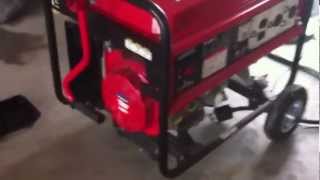 King craft 6000 w aldi generator [upl. by Nelak]