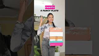 6 MEESHO Fancy Footwear🌻 Under ₹299 only🥰 classywings meeshofootwearhaul flats [upl. by Barlow]