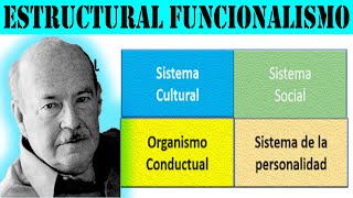 Estructural funcionalismo  Talcott Parsons [upl. by Arik]