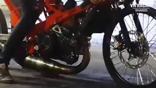 Suzuki ax100 preparada vs kawazaky [upl. by Kirwin]