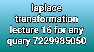 integral transformation for MSc mathematics [upl. by Adnohsad]