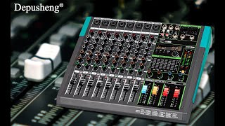 Depusheng sound Mixer Audio Mixing Console 48V 256DSP Professional USB PC Play Record [upl. by Daniele816]