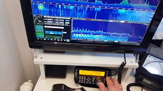 Panadapter rtl sdr Kenwood ts480  Hdsdr By IN3FOB [upl. by Adgam]