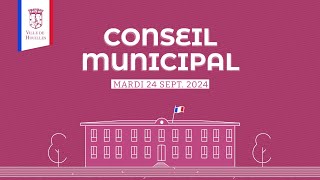 Conseil Municipal du mardi 24 septembre 2024 [upl. by Newcomer647]