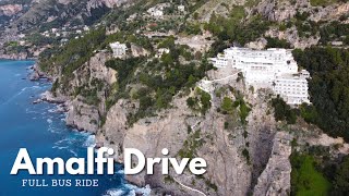 Amalfi Drive Full Bus Ride one of the most stunning bus rides in the world [upl. by Andrei]