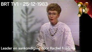 BRT TV1  Ident en aankondiging Rachel Frederix 25121983 [upl. by Aivirt]