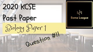 2020 KCSE BIOLOGY PAPER 1 QUESTION 11 [upl. by Coy]