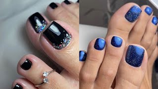 Ultimately gorgeous and pretty toe nails fashion trends Easy to do pedicure nails color for ladies [upl. by Emorej629]