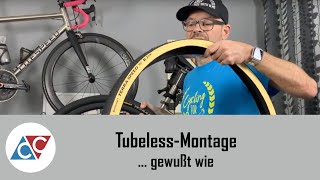 Tubeless Montage  gewußt wie [upl. by Anaihr420]