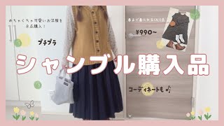 【シャンブル購入品】しまむら系列シャンブルの服はやっぱり可愛すぎる♡SALE品をお得にゲット！プチプラ春の着回しコーデ🌼 [upl. by Blasien]