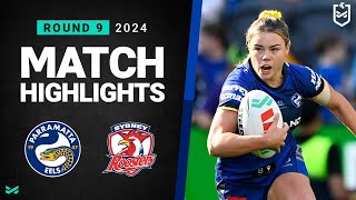 NRLW 2024  Eels v Roosters  Match Highlights [upl. by Stefan]