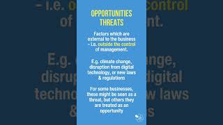 SWOT Analysis  60 Second Business [upl. by Thorrlow822]