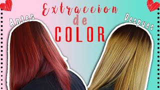 👩🏼‍🦰Como Quitar El Tinte Rojo Del Cabello FACIL ❤ Extraccion De Color  Scarleths Beauty Box [upl. by Cristiano531]