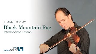 Black Mountain Rag  Intermediate Fiddle Lesson [upl. by Arayc]