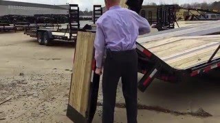 How to Use The Kaufman Trailers Bi Fold Paver Ramp Demo Video [upl. by Molohs207]