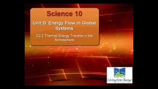 S10 D2 2 Thermal Energy Transfer in the Atmosphere [upl. by Saphra]