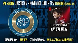 LIVESTREAM ANNOUNCEMENT  Nov 13th 8pm  quotReturn Of The King The Fall and Rise of Elvis Presleyquot [upl. by Lasko]