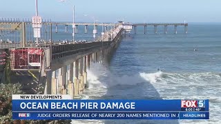 Ocean Beach Pier Damage [upl. by Alset676]