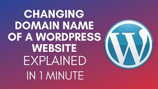 How To Change Domain Name Of A WordPress Website 2025 [upl. by Nerral189]