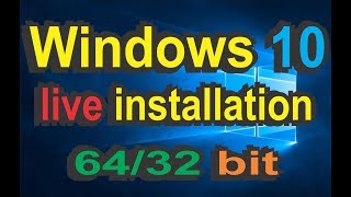 How to install windows 10 6432 bit [upl. by Leirraj]