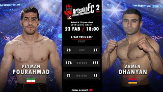 ArtsakhFC2Peyman Pourahmad vs Armen Ohanyan full fight [upl. by Ardnik]