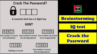 Crack the Password  A Numeric lock has a 3 digit key  Can You Crack it [upl. by Xonk483]