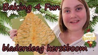 Bladerdeeg Kerstboom  Baking 4 Fun [upl. by Auginahs848]