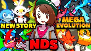 Pokemon NDS Rom Hack 2024 With Mega Evolution Gen 8 Starters Ash Greninja amp Much More [upl. by Korten]