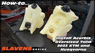 Howto Install Acerbis Oversized Tank 2023 KTM and Husqvarna [upl. by Cohbath]