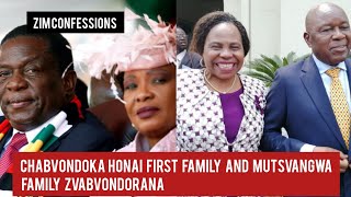 Chabvondoka Honai First Family And Mutsvangwa Family Zvabvondorana Hazvina Kumira Mushe Mu ZanuPF [upl. by Ynnej]