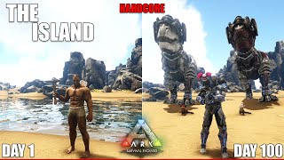 I Have 100 Days To Beat The Island Hardcore Ark Survival Evolved [upl. by Yi]