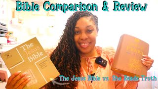 Bible Comparison and Review with Giveaway  The Jesus Bible and She Reads Truth Bible Revealed [upl. by Koralie]