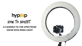 How to mount a camera onto a Diva Ring Light [upl. by Kcirrej]