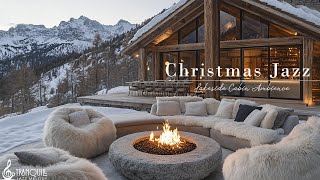 Christmas Jazz In Lakeside🎄 Smooth Christmas Coffee Music amp Tranquill Jazz  Christmas Ambience [upl. by Anpas]