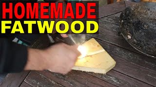 How to Make Homemade Fatwood Sticks  bushcraft Fire Starter [upl. by Ytinirt734]