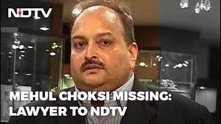 Fugitive Jeweller Mehul Choksi Missing In Antigua Probe Launched Lawyer [upl. by Dleifxam589]