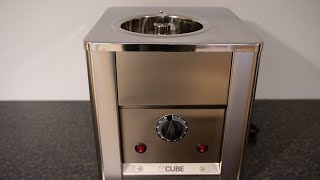 THE CUBE 750 GELATO MACHINE MAKING VANILLA ICE CREAM [upl. by Annahsed]