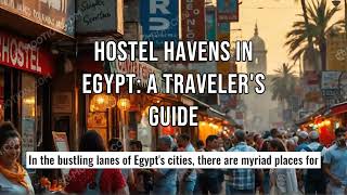 Hostel Havens in Egypt A Travelers Guide [upl. by Asyal610]