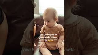 Adorable Baby Understands NO at 9 Months downsyndrome downsyndromeawareness shorts [upl. by Kipton886]