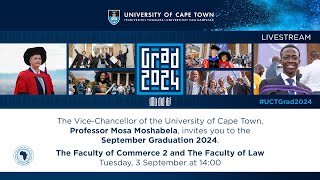 Faculty of Commerce graduation ceremony 2 amp Law graduation ceremony – 1400 on 3 September 2024 [upl. by Barton]