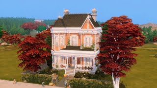 Autumnal Victorian House  The Sims 4 Speed Build  NO CC [upl. by Berni]