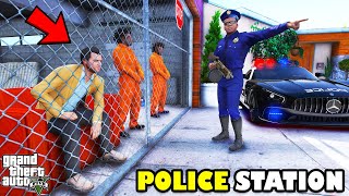 Franklin Join Police Force And Raid Michaels House In GTA 5  SHINCHAN and CHOP [upl. by Hael]